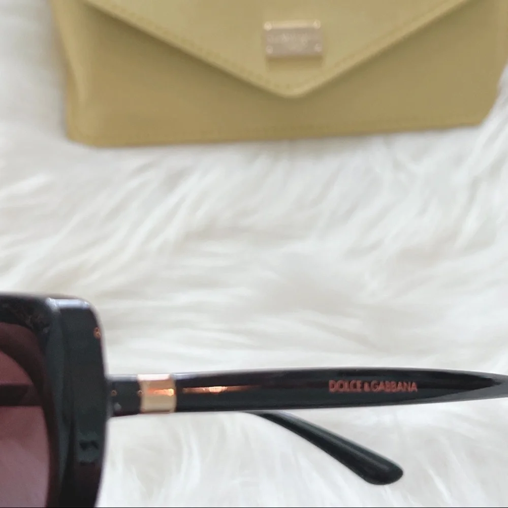 Dolce & Gabbana #6124 Black/ Light Grey Ombré lens Cat Eye Sunglasses - Picture 13 of 16